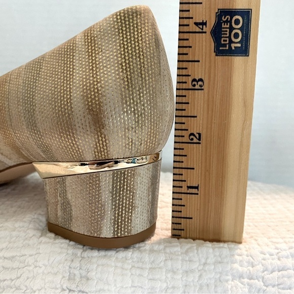 NWOT — Vaneli Gold Embossed 1” Heel Pumps in Size 11 N - Picture 14 of 14